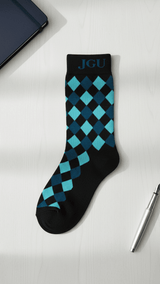 JGU Classic Argyle Crew Socks - TOSSIDO