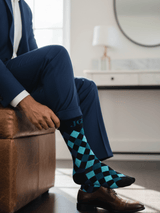 JGU Classic Argyle Crew Socks - TOSSIDO