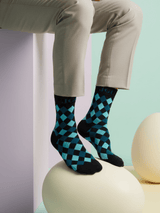 JGU Classic Argyle Crew Socks - TOSSIDO