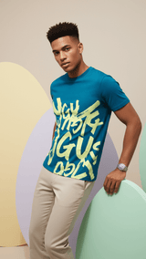 JGU Electric Teal T-Shirt - TOSSIDO