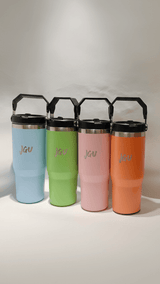 JGU Grip Lock Coral Orange Insulated Tumbler - TOSSIDO