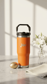 JGU Grip Lock Coral Orange Insulated Tumbler - TOSSIDO