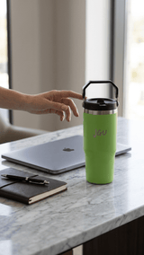 JGU Grip Lock Lime Green Insulated Tumbler - TOSSIDO