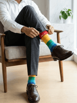 JGU Horizon Bold Stripe Socks - TOSSIDO