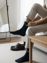 JGU Navy Blue Full Length Socks - TOSSIDO