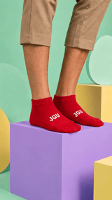 JGU Red Ankle Socks - TOSSIDO