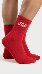 JGU Red Full Length Socks - TOSSIDO