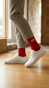 JGU Red Full Length Socks - TOSSIDO