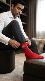JGU Red Full Length Socks - TOSSIDO