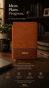 JGU Ribbed Executive Brown Diary - TOSSIDO