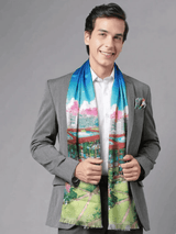 JGU Scenic Campus Stole & Pocket Square Set