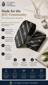 JGU Silver Crest Stripe Necktie & Pocket Square Set - TOSSIDO