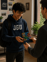 JGU Urban Script Navy Blue Diary - TOSSIDO