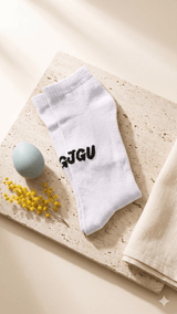JGU White Ankle Socks - TOSSIDO