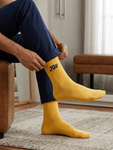 JGU Yellow Full Length Socks - TOSSIDO