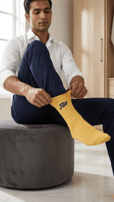JGU Yellow Full Length Socks - TOSSIDO