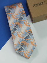 Joyous Abstract Silk Necktie - TOSSIDO