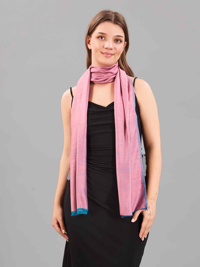 Kashmiri Elegance Teal Stole - TOSSIDO