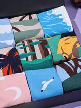 Landscape Art Socks – Pack of 9