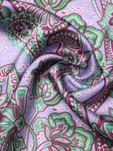 Lavender Paisley Silk Pocket Square - TOSSIDO