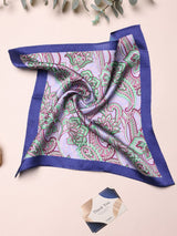 Lavender Paisley Silk Pocket Square - TOSSIDO