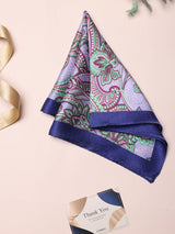 Lavender Paisley Silk Pocket Square - TOSSIDO