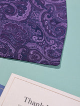 Lavender Paisley Woven Cravat & Pocket Square Set - TOSSIDO