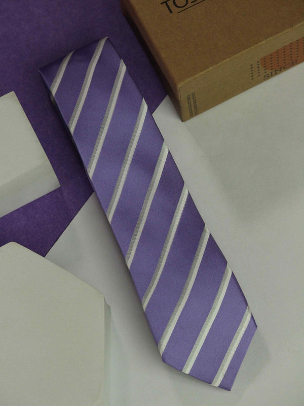 Lavender Skinny Necktie - TOSSIDO