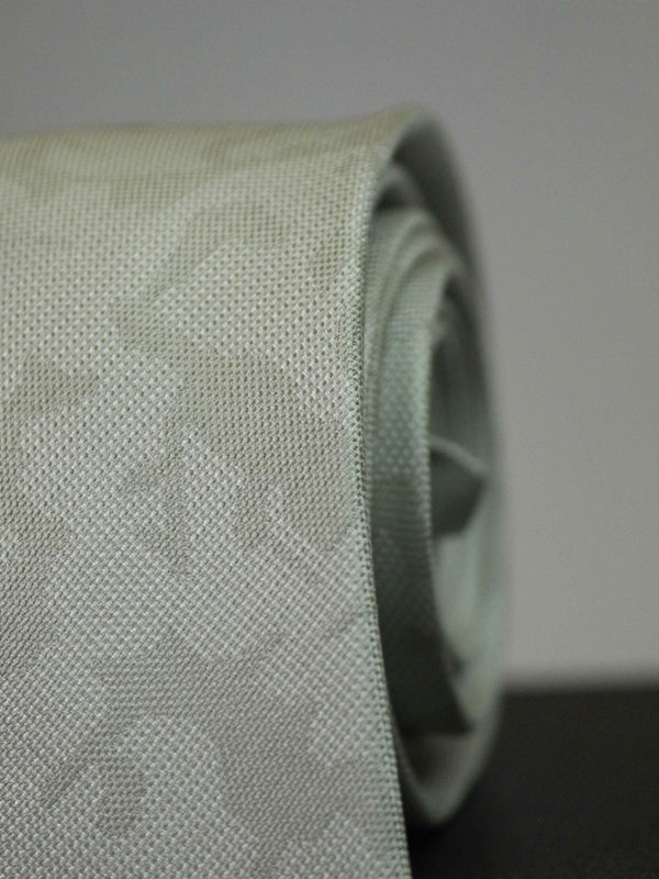 Light Green Abstract Woven Silk Necktie - TOSSIDO