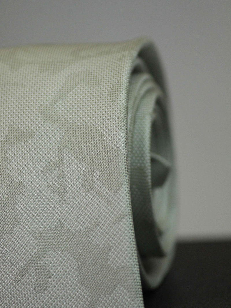 Light Green Abstract Woven Silk Necktie - TOSSIDO