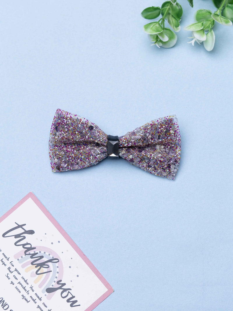 Lilac Dusk Glitter Bowtie - TOSSIDO