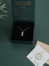 Lilac Flip Flop Pendant Necklace