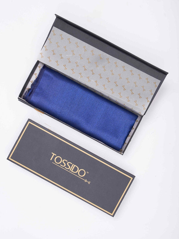 Majestic Blue Kashmiri Stole - TOSSIDO