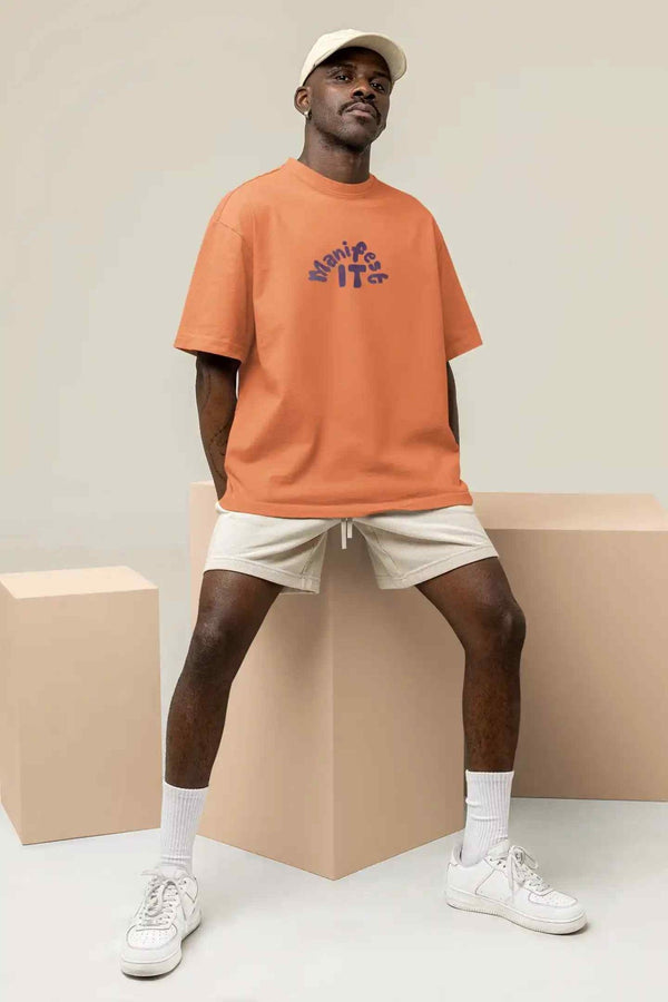 Manifest It Purple Oversized Tee - TOSSIDO