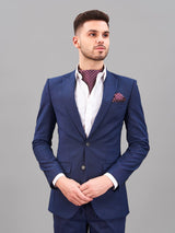 Maroon Geometric Woven Cravat & Pocket Square Set - TOSSIDO