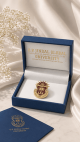 Maroon & Gold JGU Crest Lapel Pin - TOSSIDO