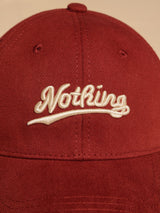 Maroon Nothing Baseball Cap - TOSSIDO