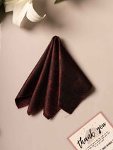Maroon Paisley Jacquard Pocket Square - TOSSIDO