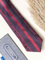 Maroon Paisley Necktie Gift - set - TOSSIDO