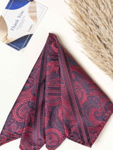 Maroon Paisley Necktie Gift - set - TOSSIDO