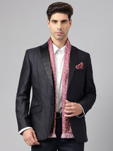 Maroon Paisley Stole & Pocket Square Set - TOSSIDO