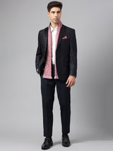 Maroon Paisley Stole & Pocket Square Set - TOSSIDO