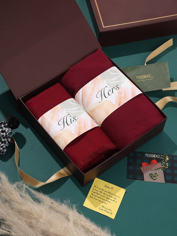 Matching Woolen Mufflers for Couples - TOSSIDO