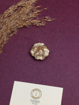 Matte Black Beaded Rose Brooch - TOSSIDO