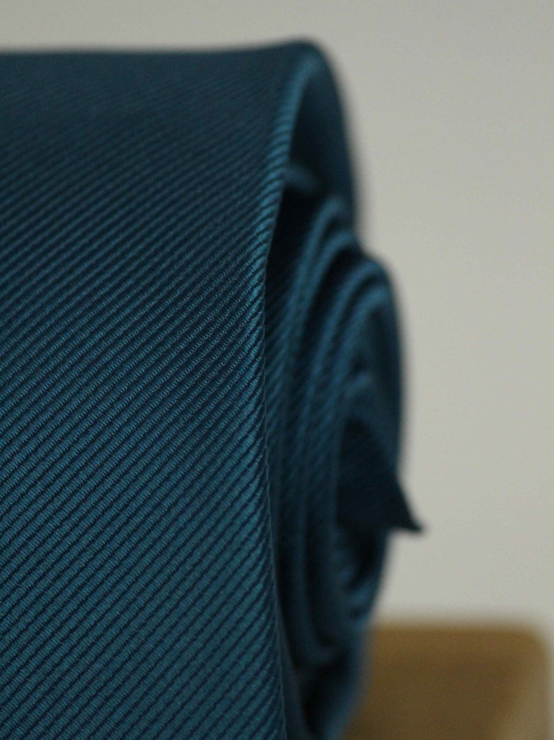 Blue Solid Broad Necktie