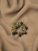 Midnight Berry Wreath Brooch - TOSSIDO