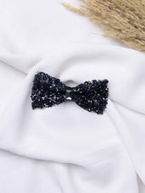 Midnight Onyx Beaded Bowtie - TOSSIDO
