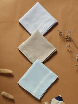 Minimal Pastel Luxe Cotton Handkerchief Set - TOSSIDO
