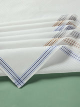 Minimal White Cotton Handkerchief Set - TOSSIDO