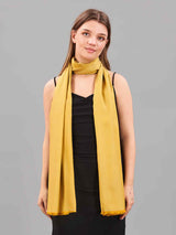Mint and Mustard Reversible Kashmiri Stole - TOSSIDO